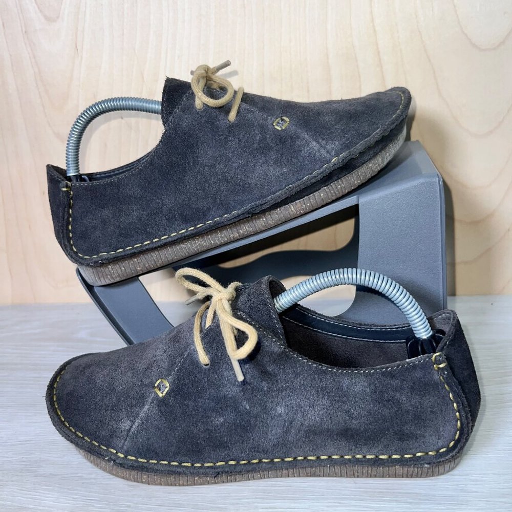 Clarks Janey Mae Black/Grey 6.5
